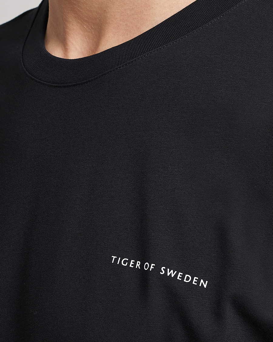 Herr | T-Shirts | Tiger of Sweden | Pro Cotton Logo Tee Black