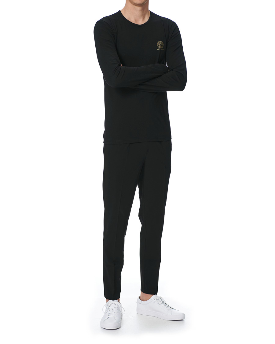 Herr | T-Shirts | Versace | Medusa Long Sleeve Tee Black