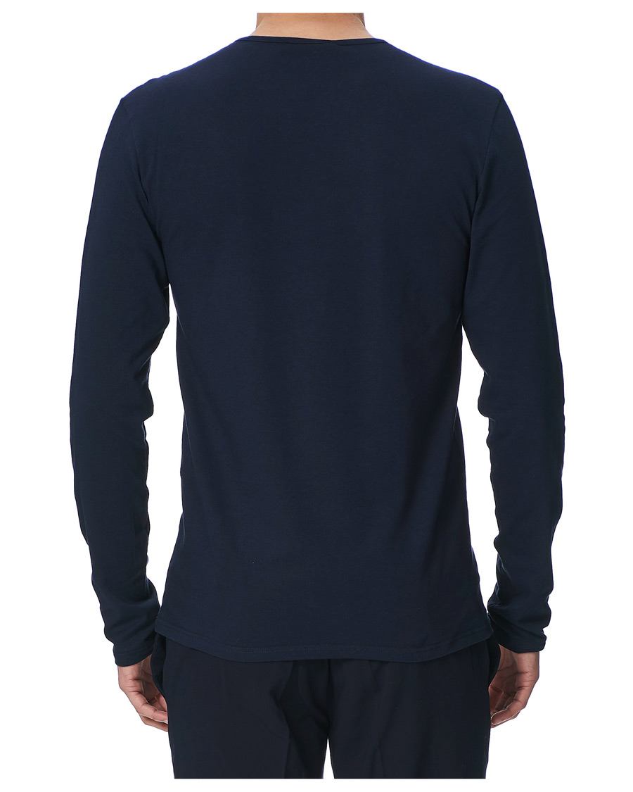 Herr | T-Shirts | Versace | Medusa Long Sleeve Tee Navy