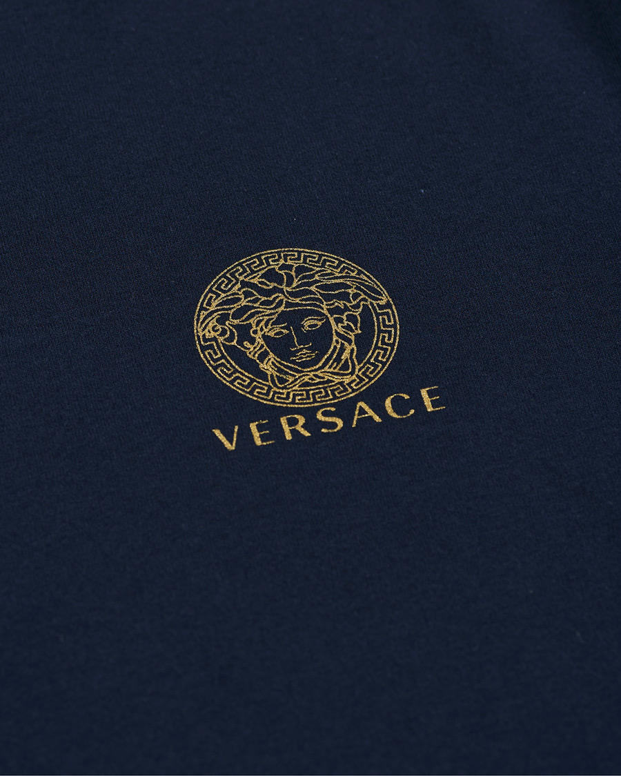 Herr | T-Shirts | Versace | Medusa Long Sleeve Tee Navy