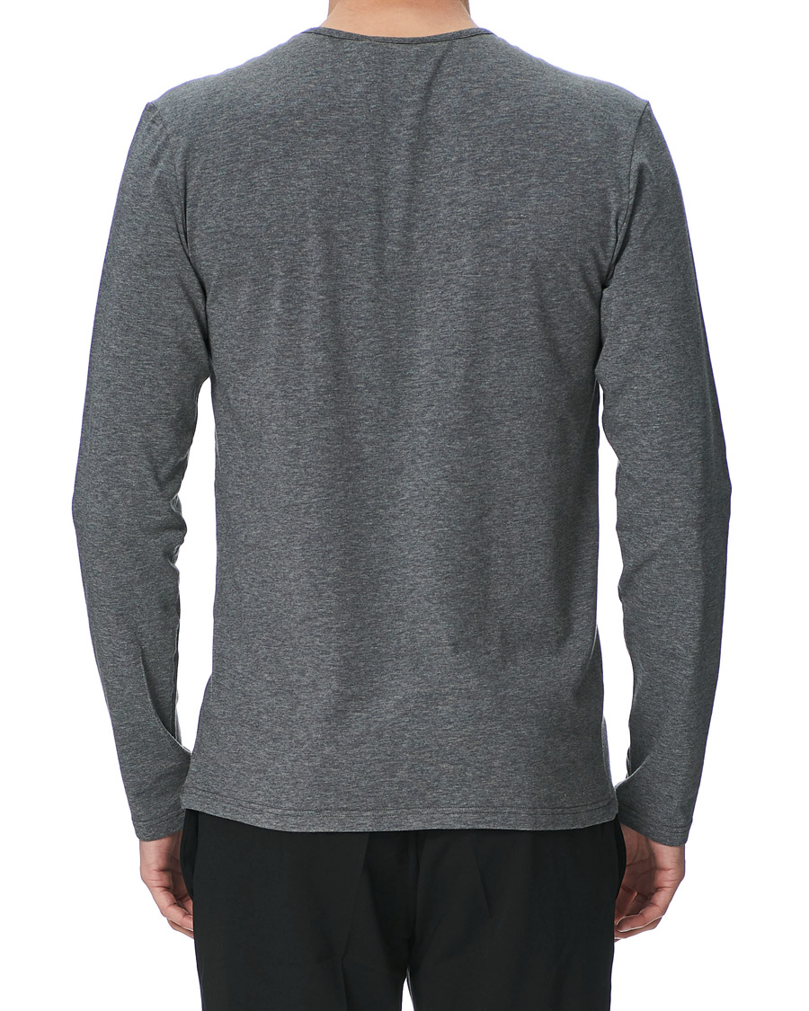 Herr | T-Shirts | Versace | Medusa Long Sleeve Tee Grey Melange