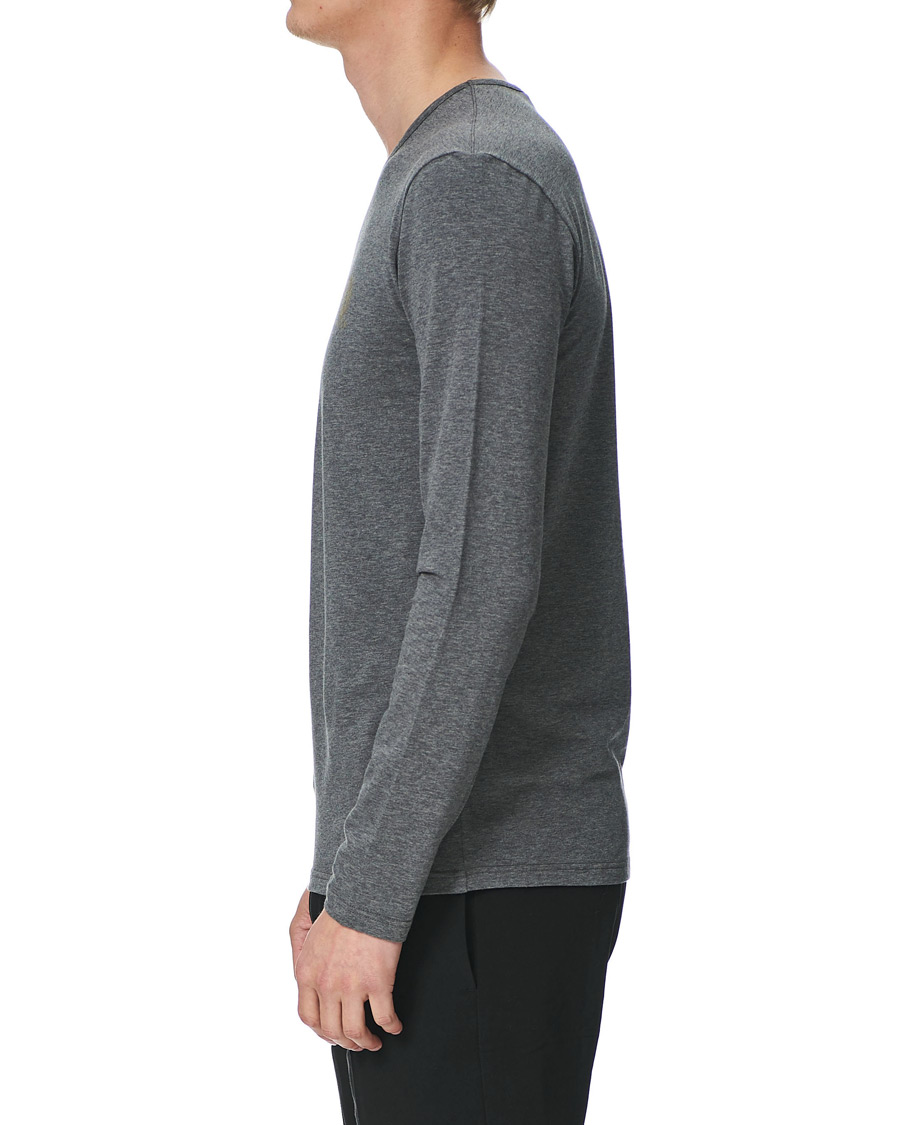 Herr | T-Shirts | Versace | Medusa Long Sleeve Tee Grey Melange