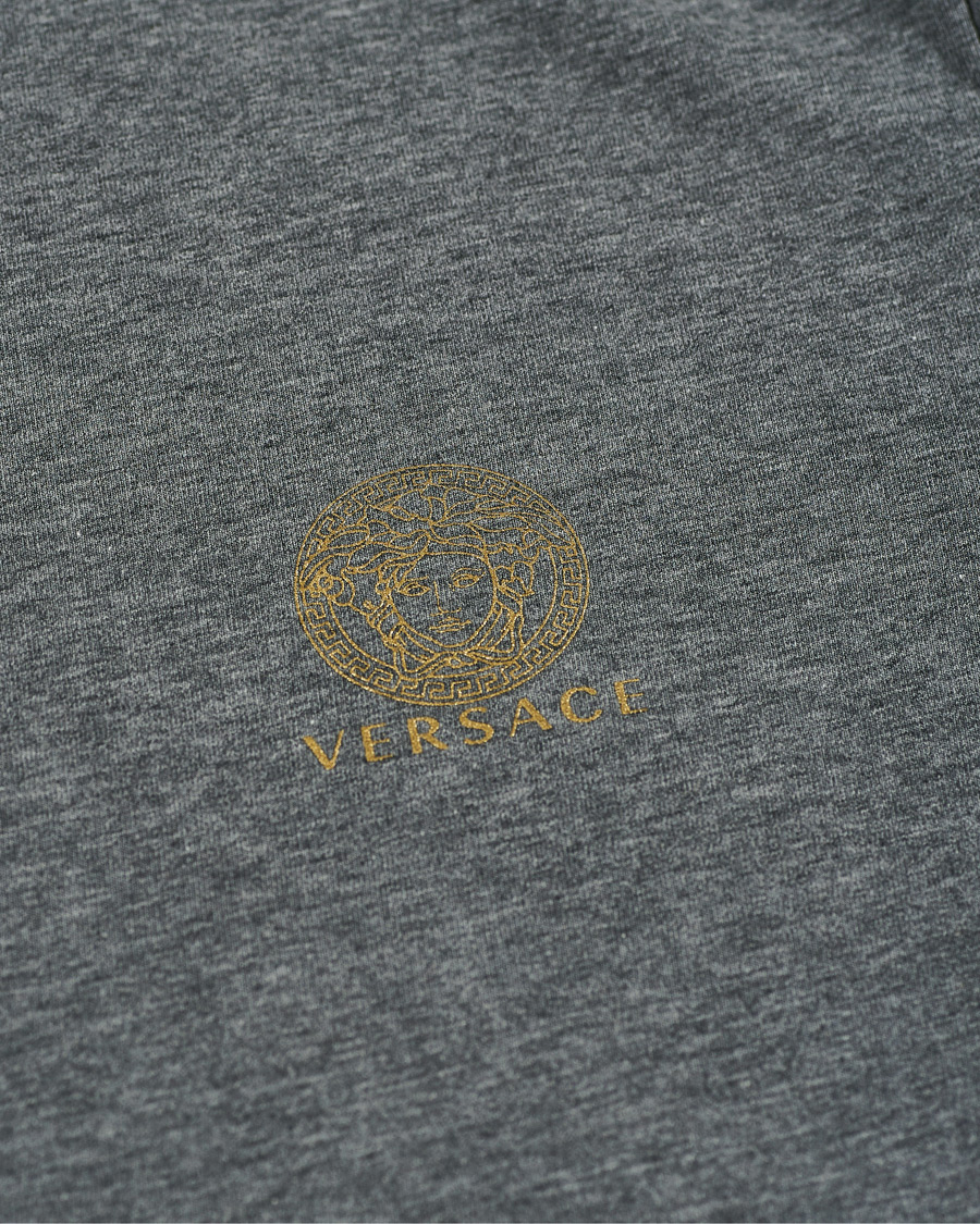 Herr | T-Shirts | Versace | Medusa Long Sleeve Tee Grey Melange