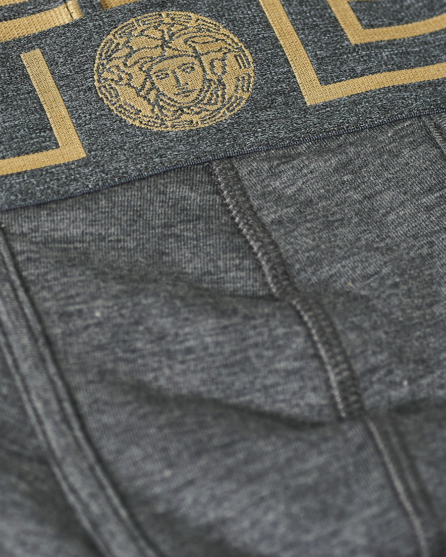 Herr | Underkläder | Versace | Greca Boxer Briefs Grey Melange