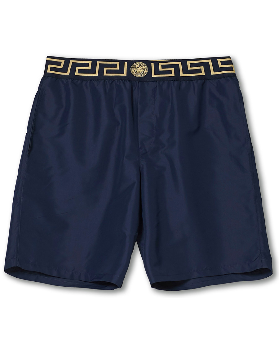 Herr | Badbyxor | Versace | Greca Border Swim Trunks Navy