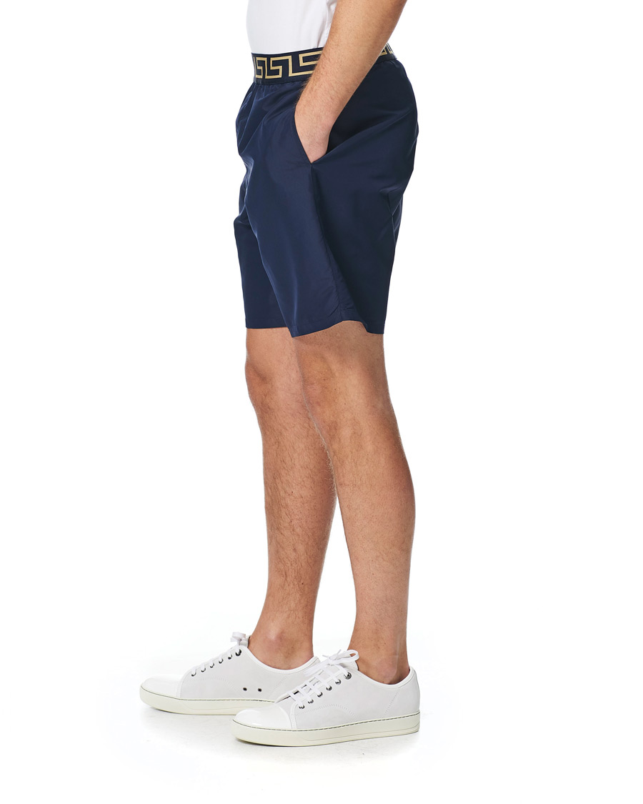 Herr | Badbyxor | Versace | Greca Border Swim Trunks Navy