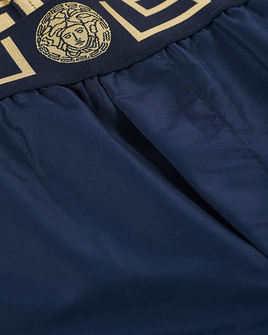 Herr | Badbyxor | Versace | Greca Border Swim Trunks Navy