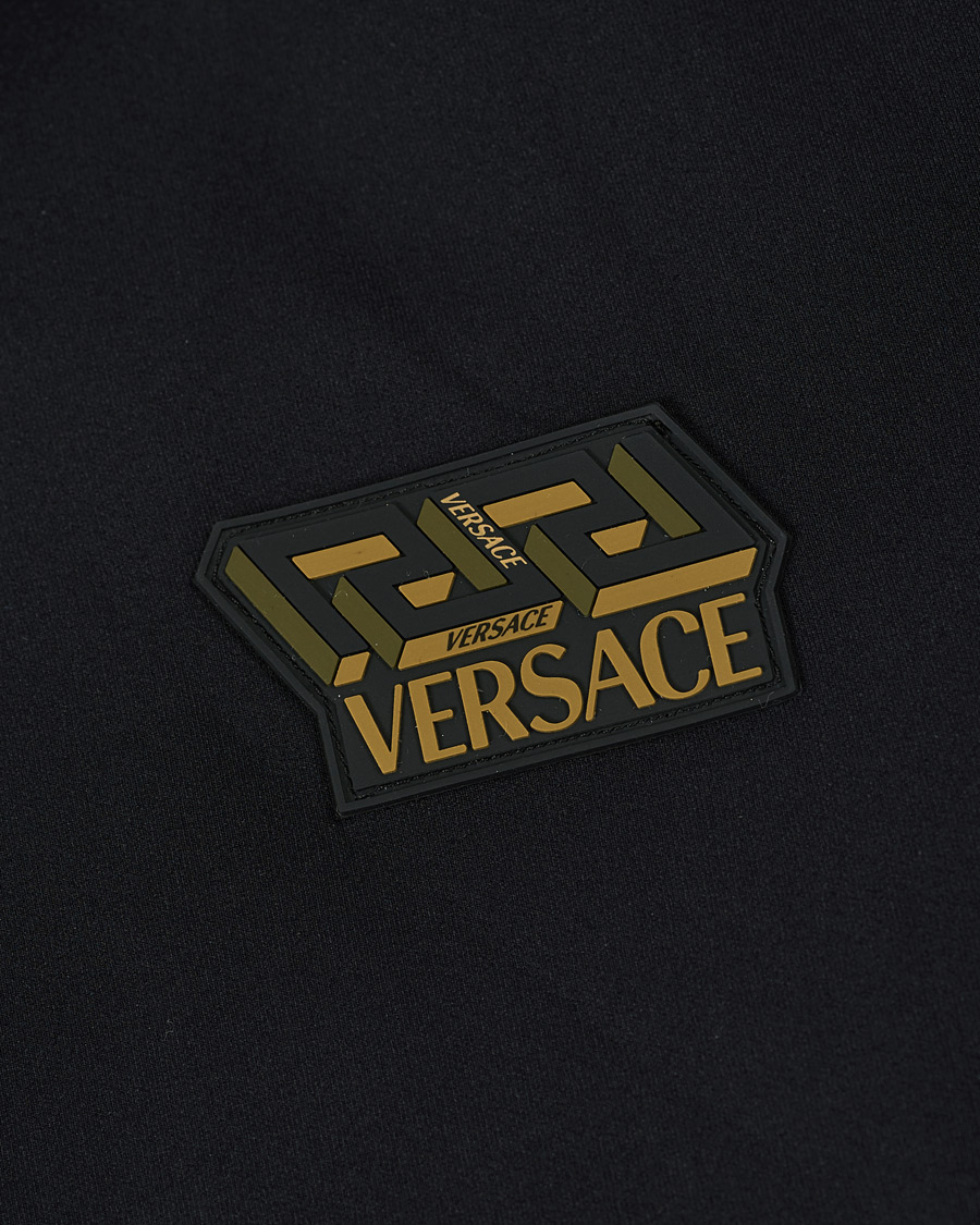 Herr | Tröjor | Versace | Monogram Zip Sweater Black