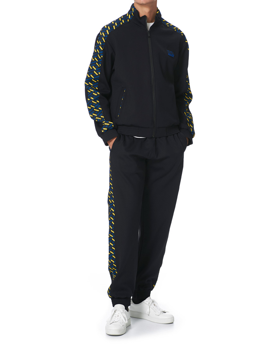 Herr | Tröjor | Versace | Monogram Zip Sweater Navy