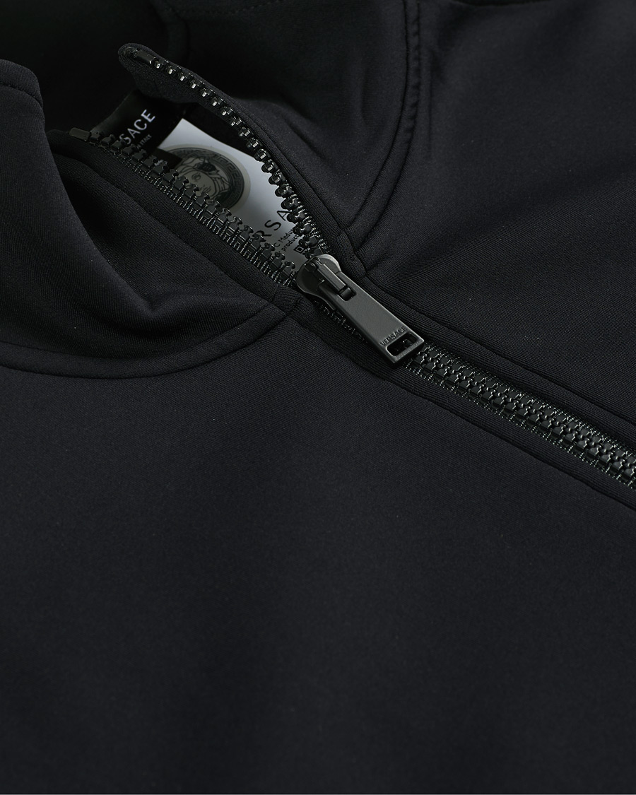 Herr | Tröjor | Versace | Monogram Zip Sweater Navy