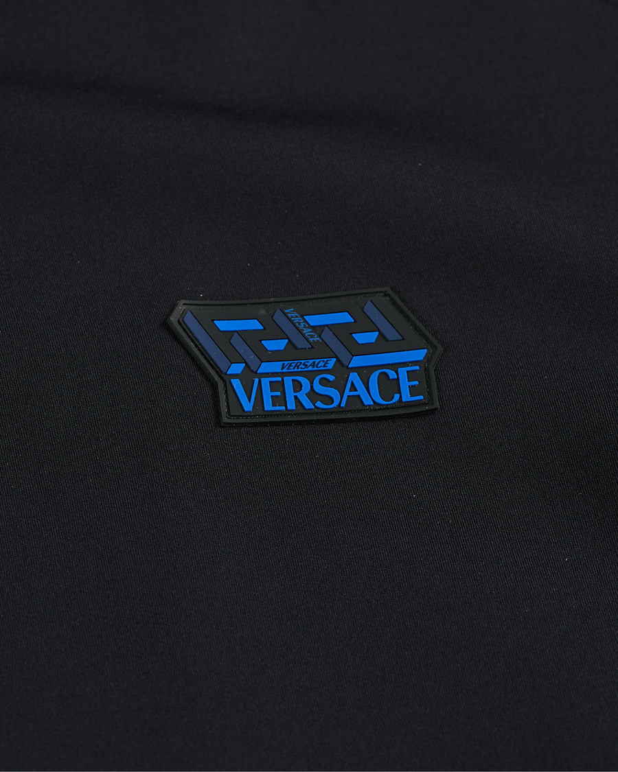 Herr | Tröjor | Versace | Monogram Zip Sweater Navy