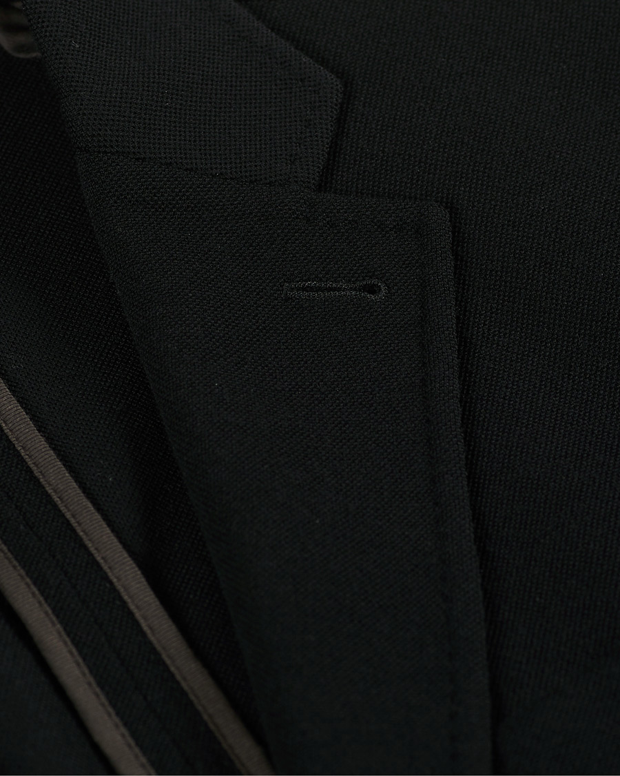 Herr | Kavajer | Ermenegildo Zegna | 15 Mil Wool Jersey Blazer Black