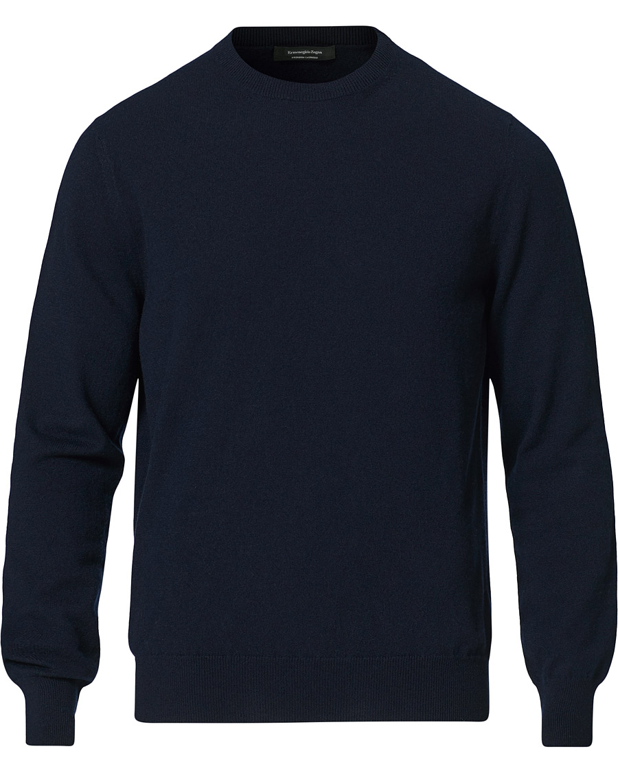 Herr | Tröjor | Ermenegildo Zegna | Cashmere Crew Neck Sweater Navy