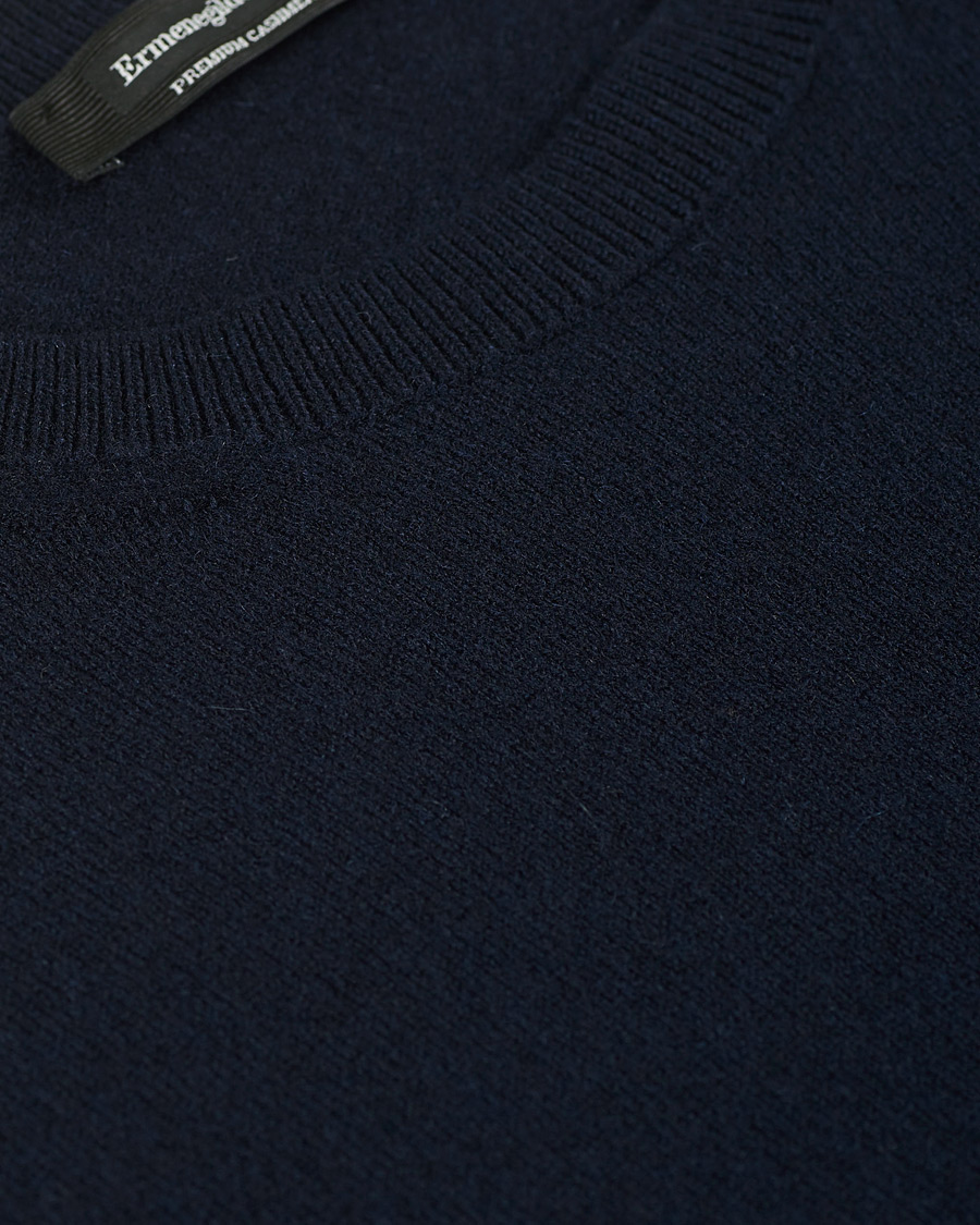 Herr | Tröjor | Ermenegildo Zegna | Cashmere Crew Neck Sweater Navy