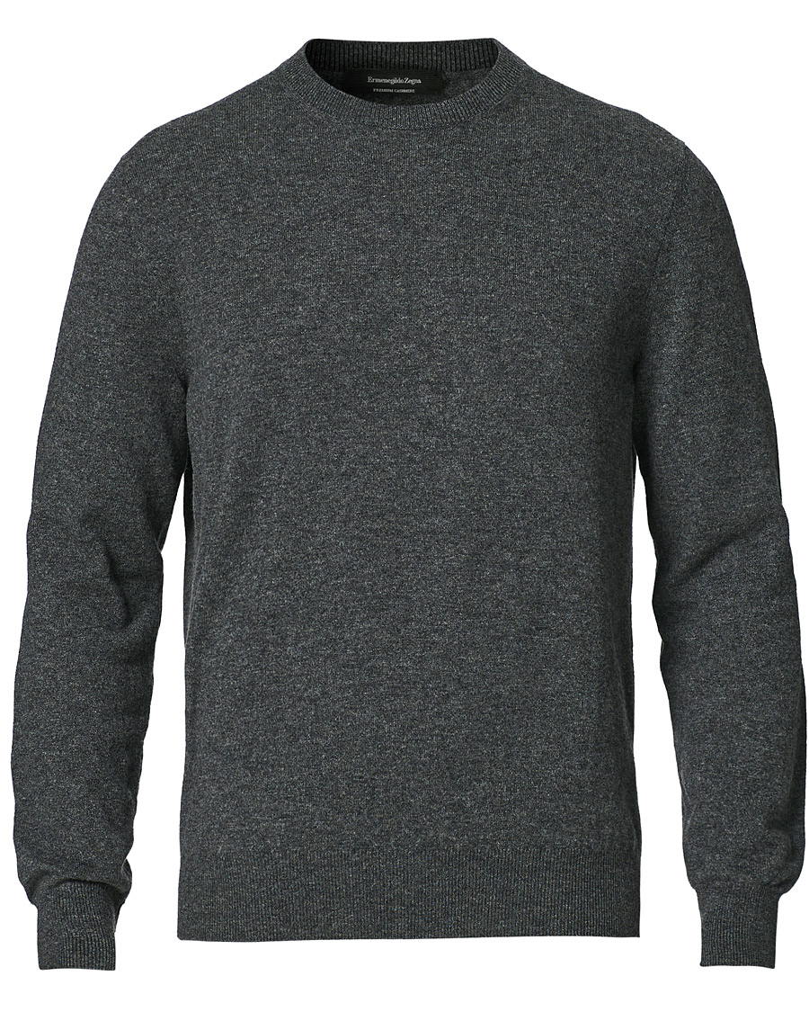 Herr | Tröjor | Ermenegildo Zegna | Cashmere Crew Neck Sweater Dark Grey