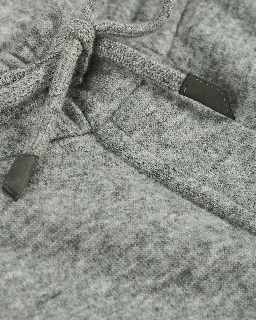 Herr | Byxor | Ermenegildo Zegna | Double Construction Cashmere Joggers Silver Grey