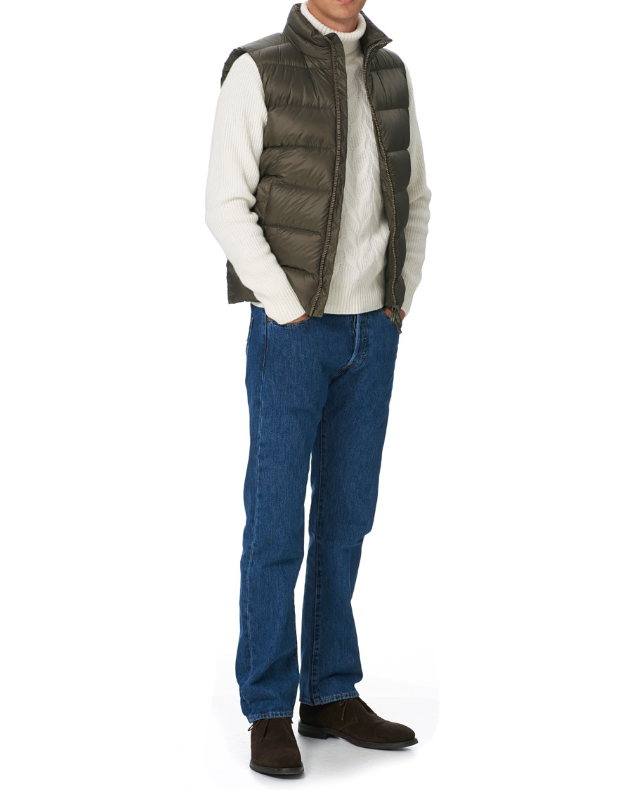 Herr | Jackor | Herno | Globe Down Puffer Gilet Forest Green