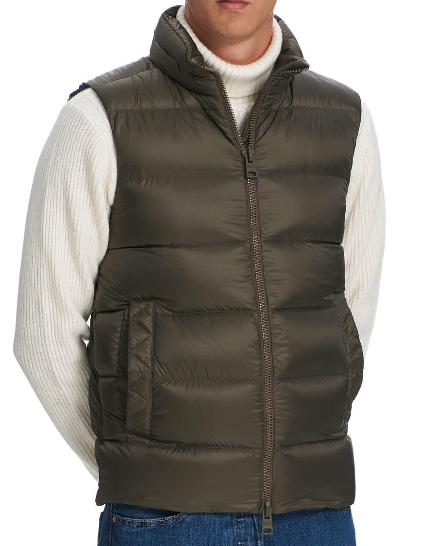 Herr | Jackor | Herno | Globe Down Puffer Gilet Forest Green
