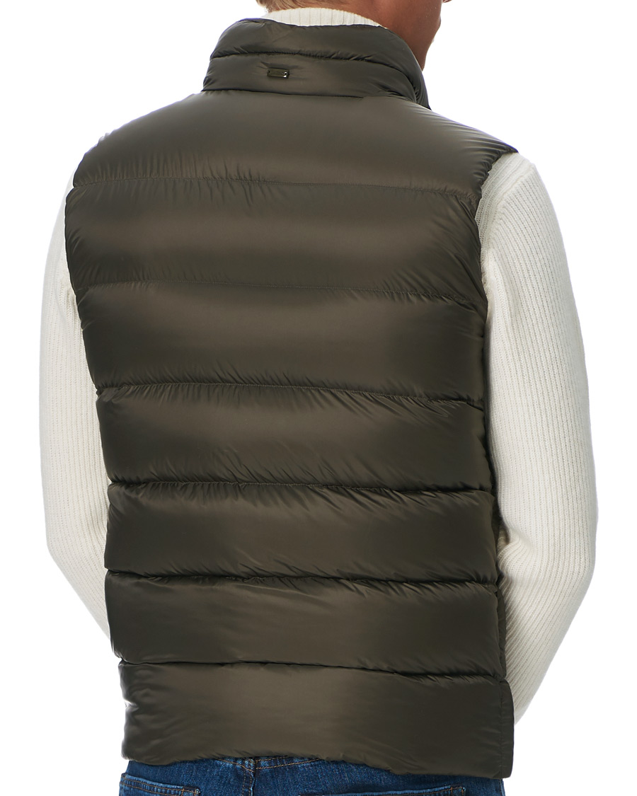 Herr | Jackor | Herno | Globe Down Puffer Gilet Forest Green
