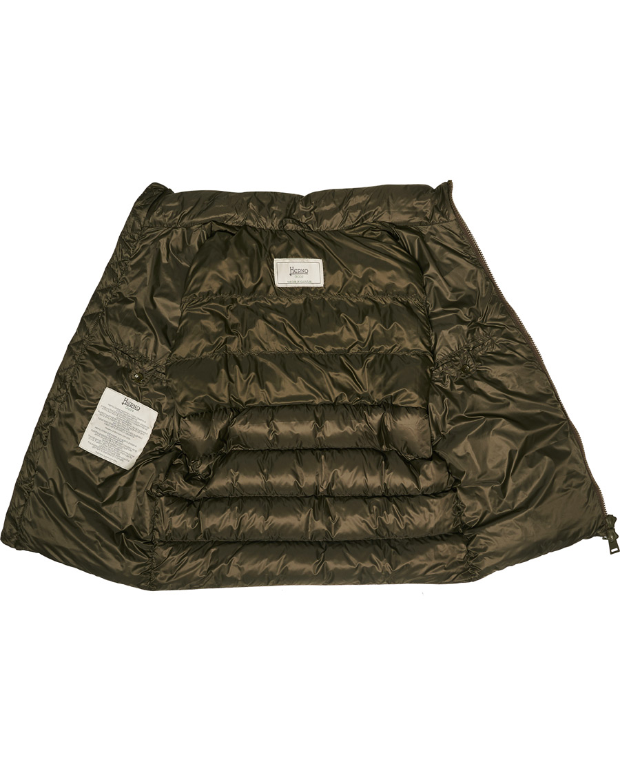 Herr | Jackor | Herno | Globe Down Puffer Gilet Forest Green