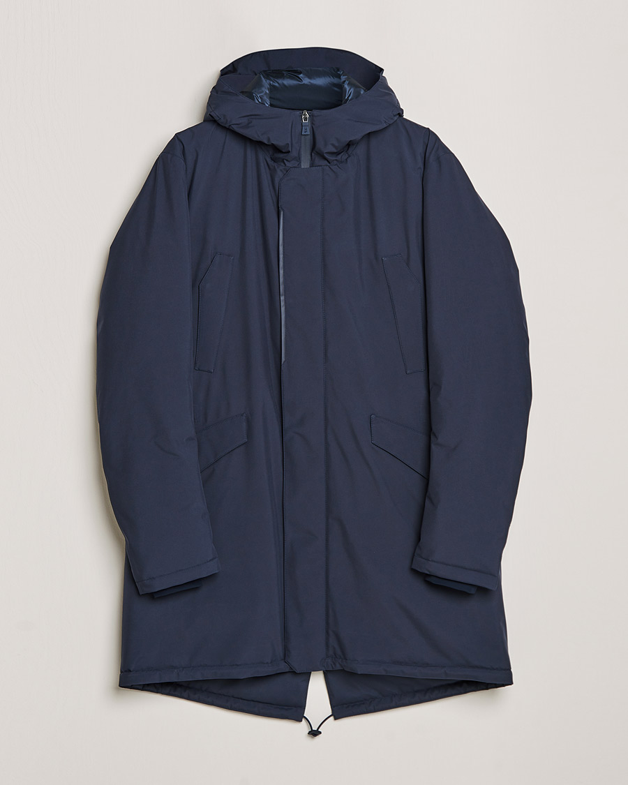 Herr | Jackor | Herno | Laminar Goretex Car Coat Navy