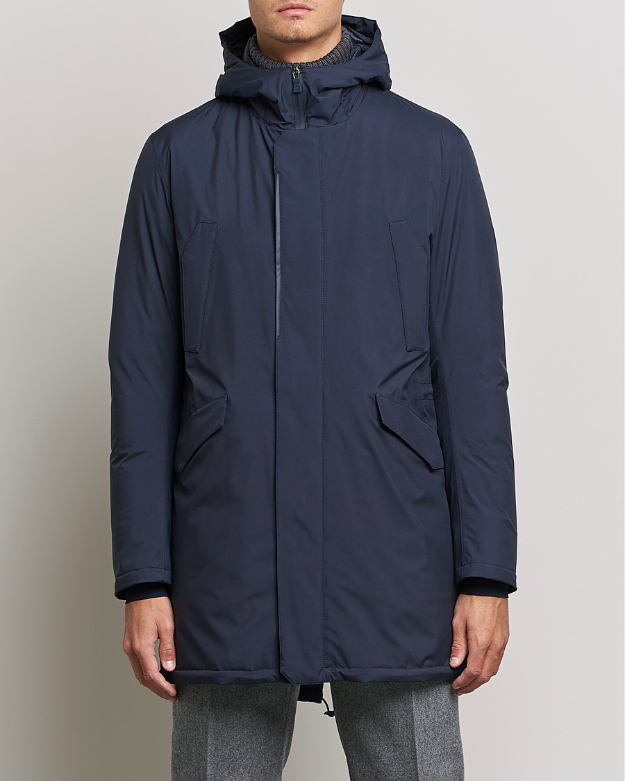 Herr | Jackor | Herno | Laminar Goretex Car Coat Navy