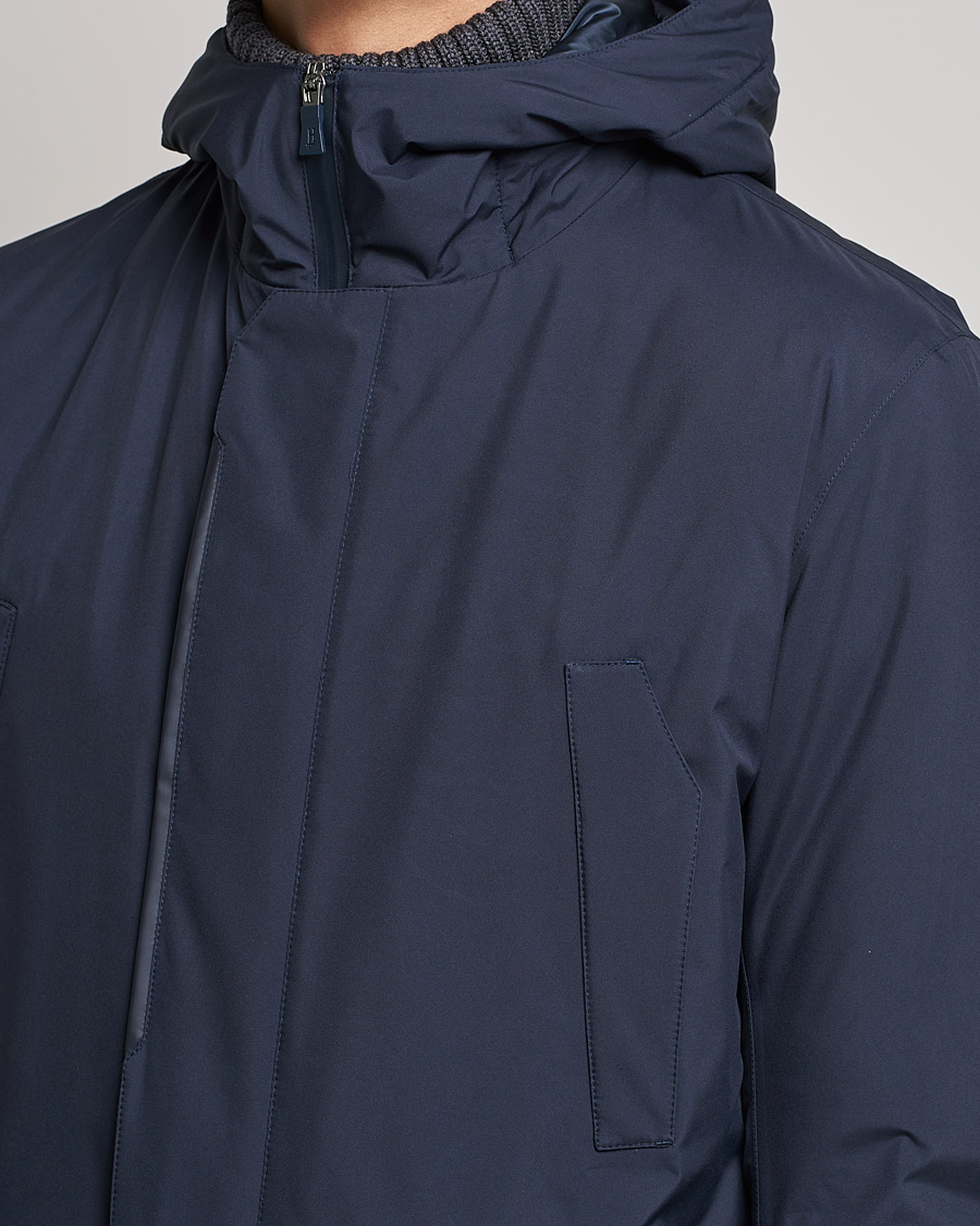 Herr | Jackor | Herno | Laminar Goretex Car Coat Navy