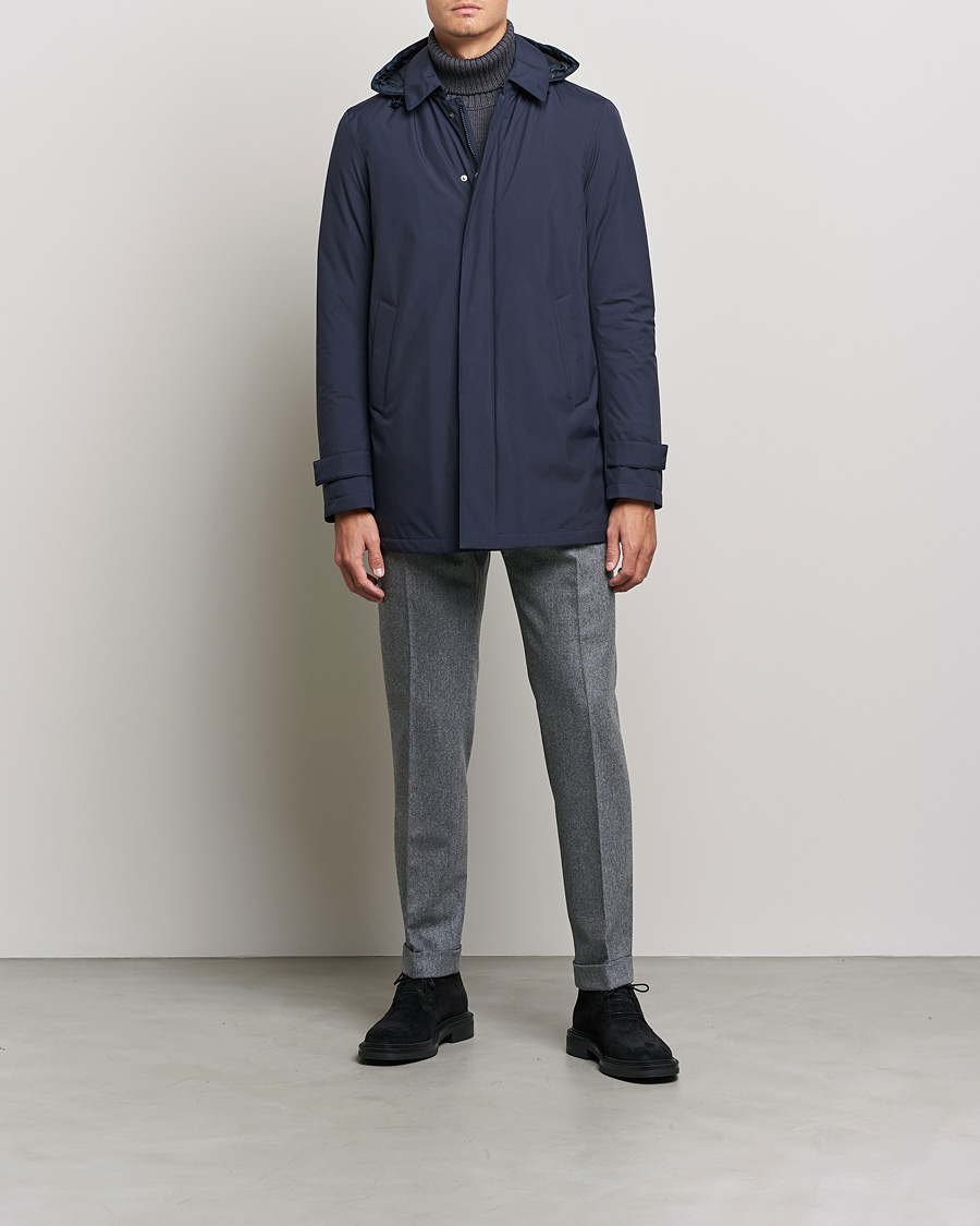 Herr | Jackor | Herno | Laminar Waterproof Down Coat Navy