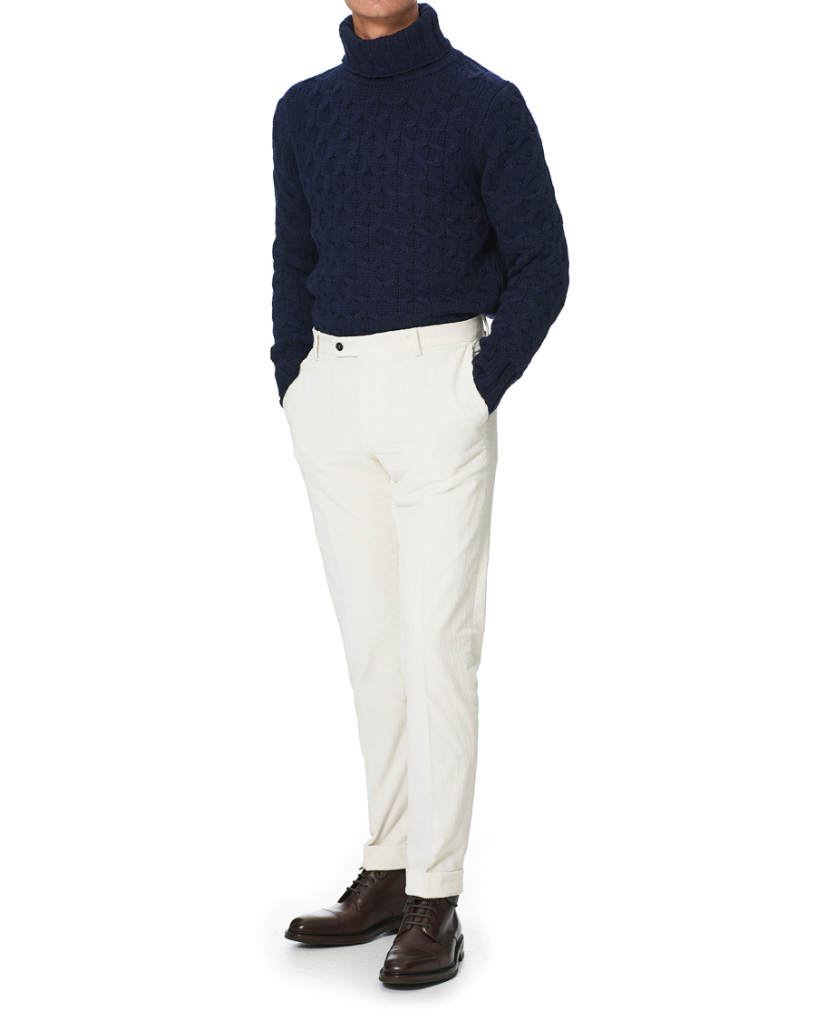 Herr | Byxor | Morris Heritage | Jack Corduroy Trousers Off White