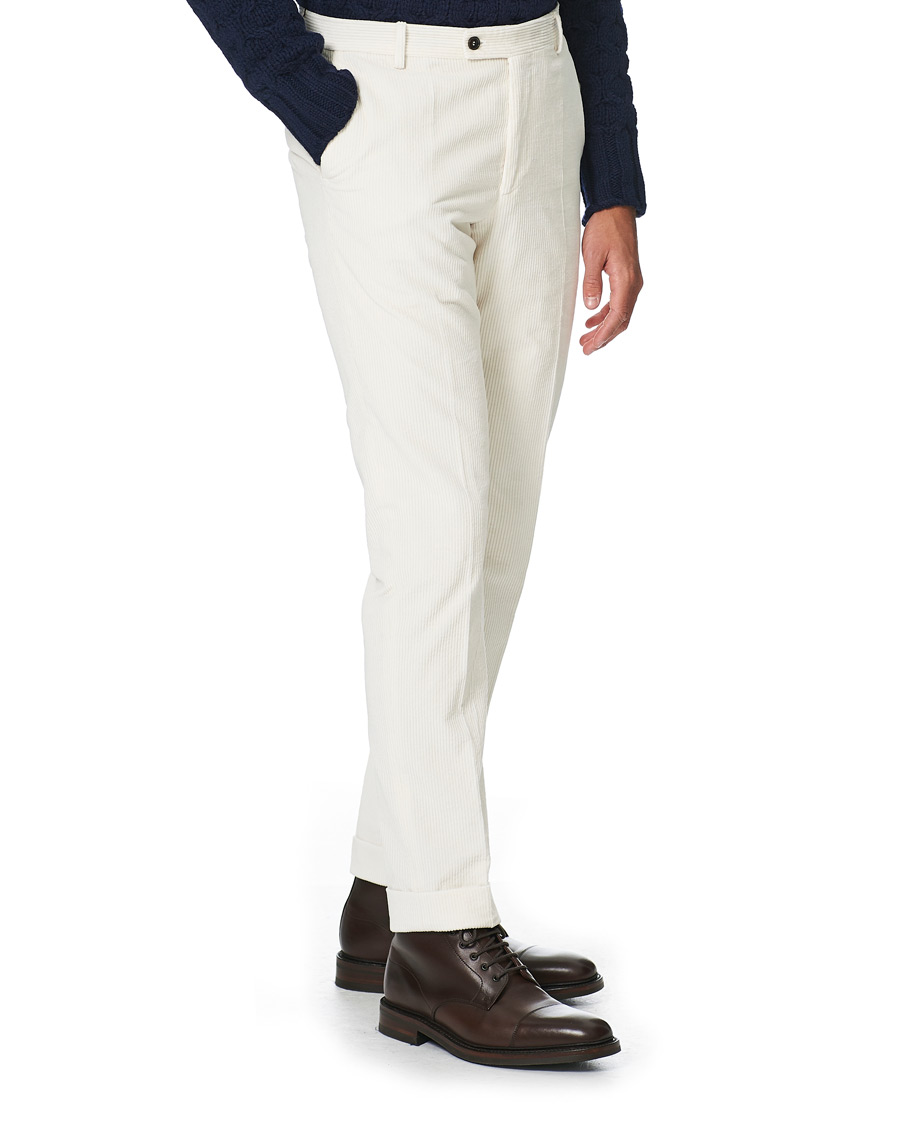 Herr | Byxor | Morris Heritage | Jack Corduroy Trousers Off White