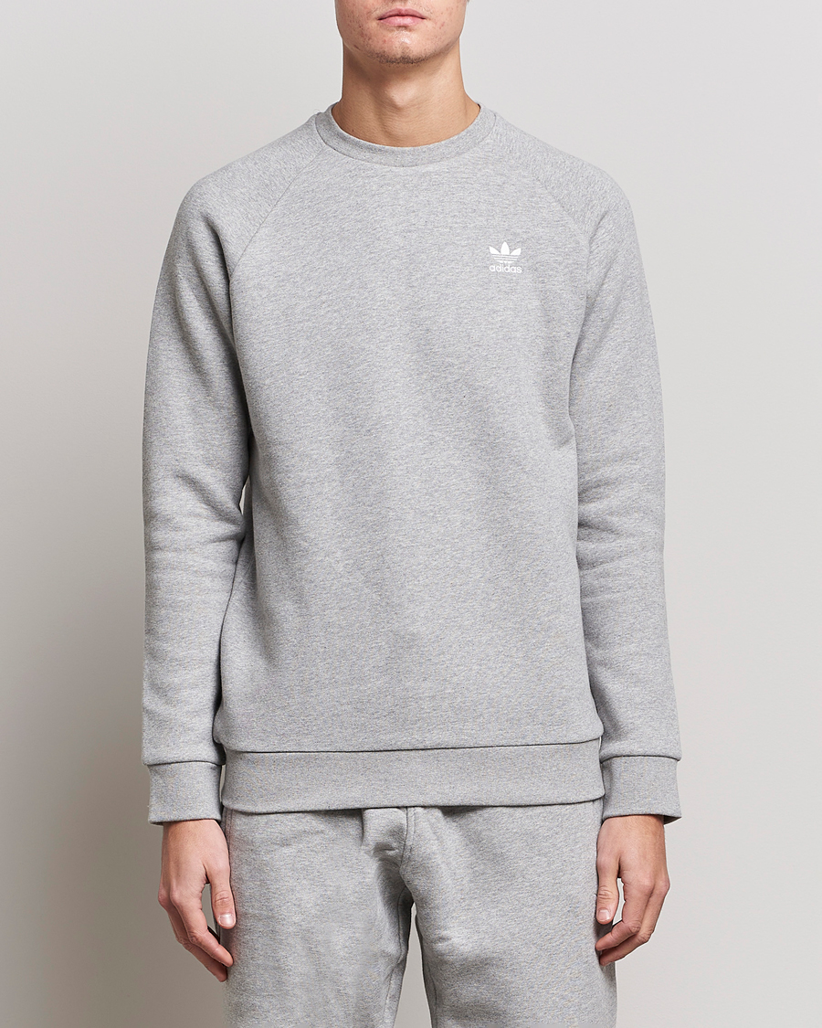 Herr | Tröjor | adidas Originals | Essential Trefoil Sweatshirt Grey