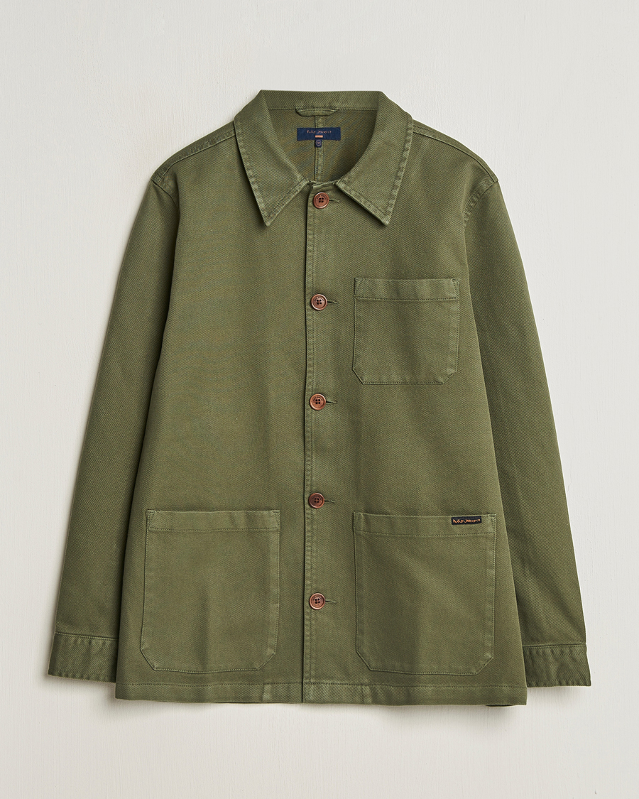 Herr | Skjortor | Nudie Jeans | Barney Worker Overshirt Olive