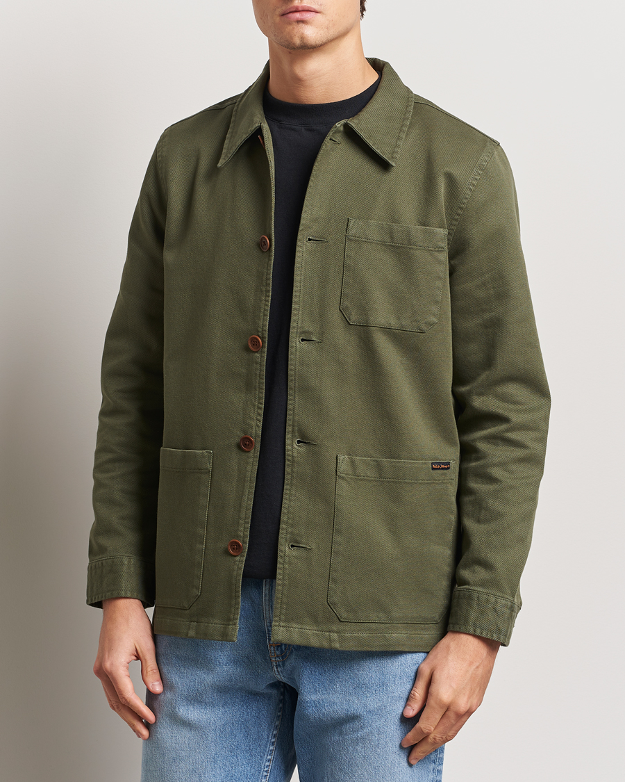 Herr | Skjortor | Nudie Jeans | Barney Worker Overshirt Olive