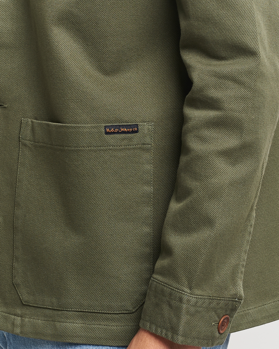 Herr | Skjortor | Nudie Jeans | Barney Worker Overshirt Olive