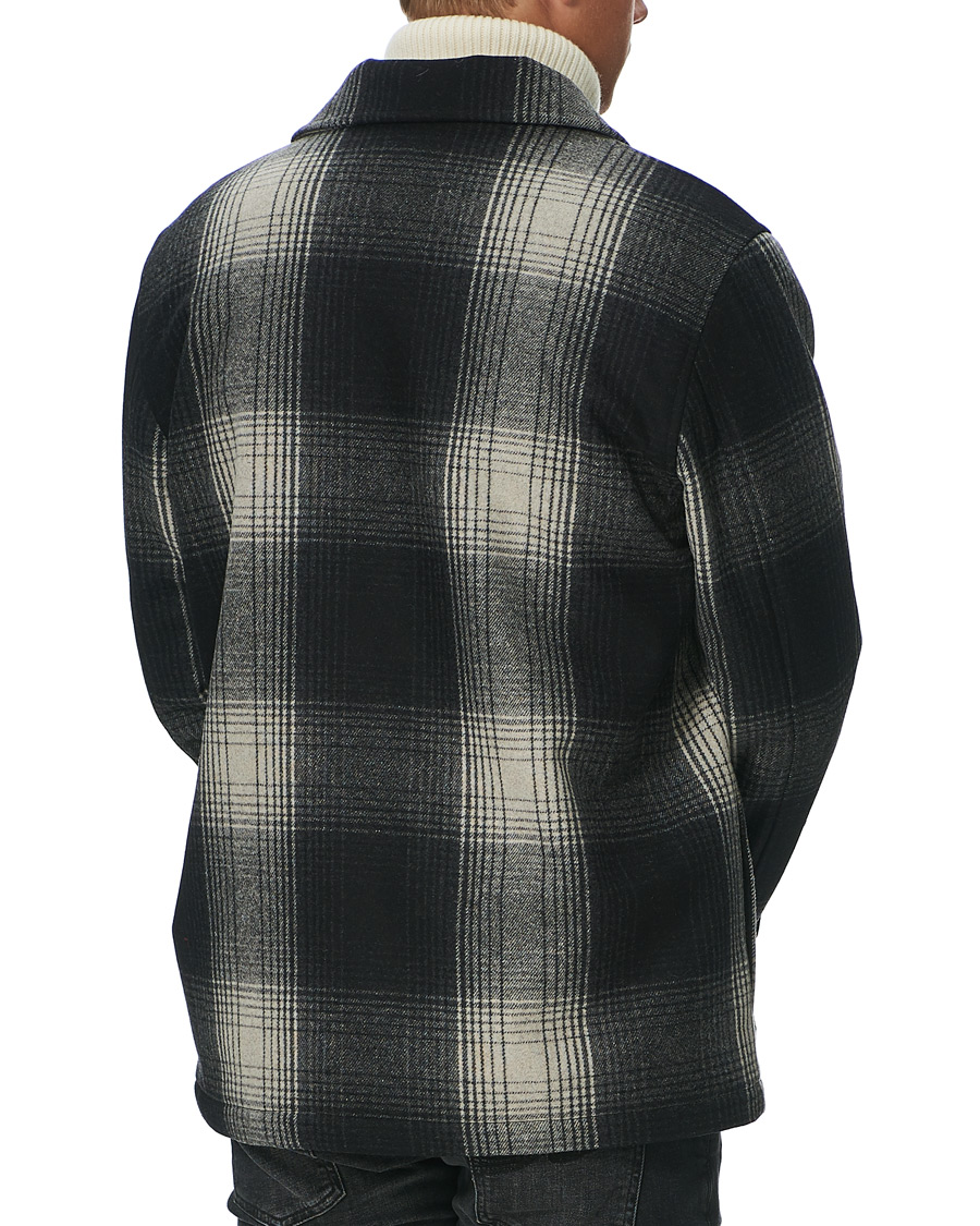 Herr | Jackor | Nudie Jeans | Mangan Shadow Check Lumber Jacket Black/Grey