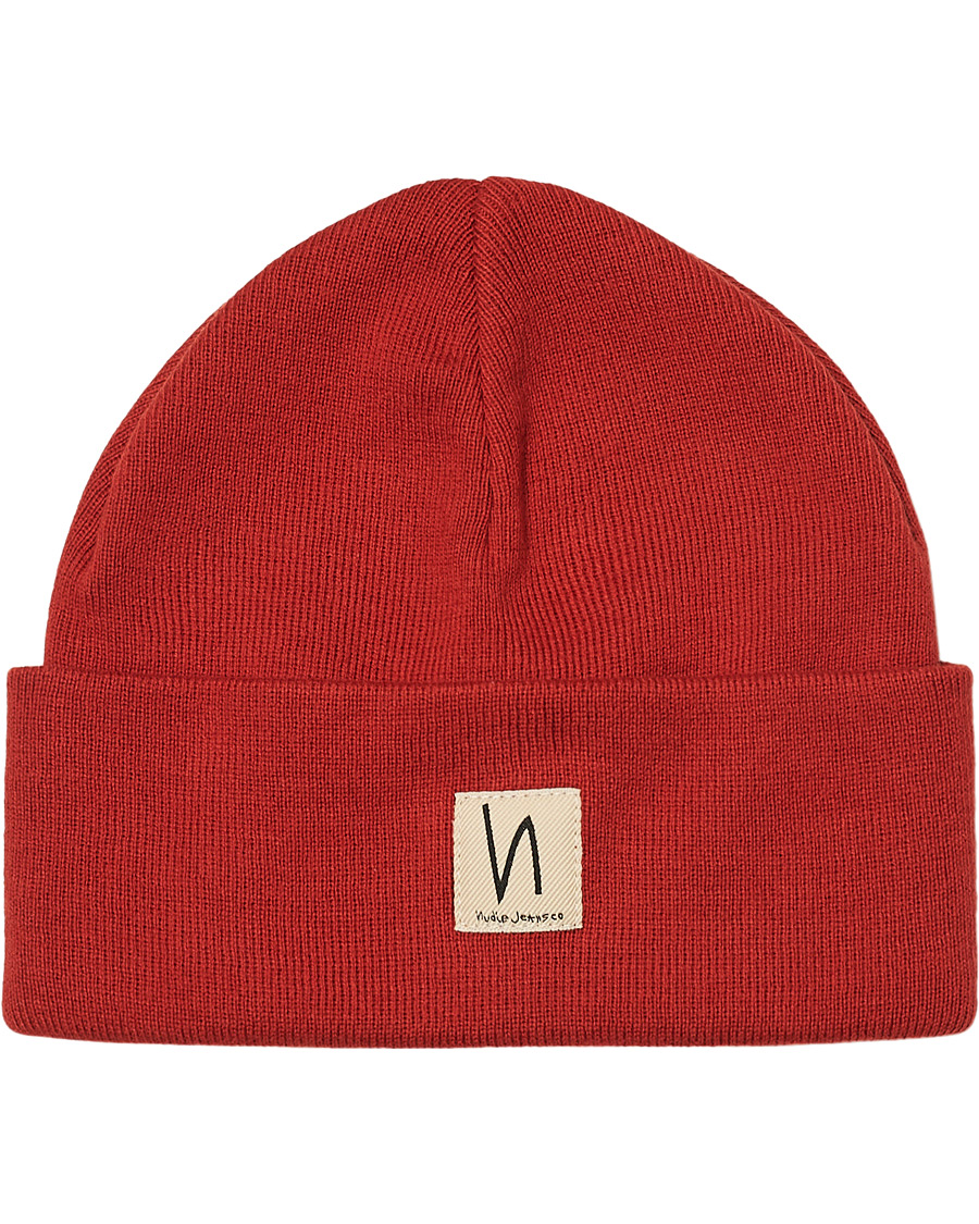 Herr | Nudie Jeans Falksson Beanie Red | Nudie Jeans | Falksson Beanie Red