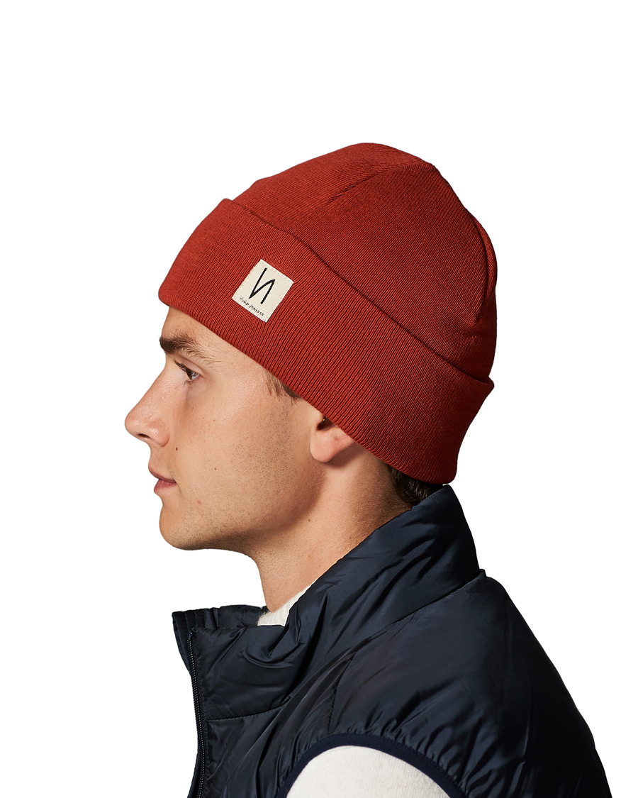 Herr | Nudie Jeans Falksson Beanie Red | Nudie Jeans | Falksson Beanie Red