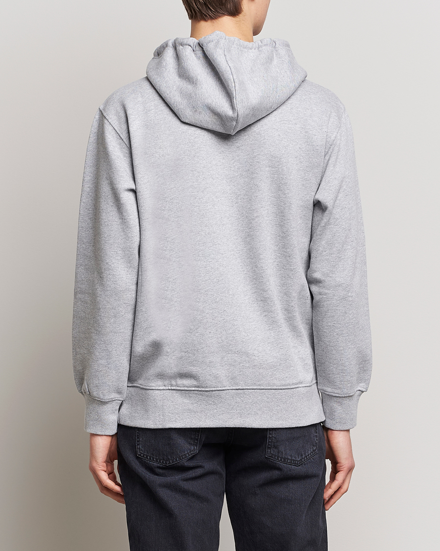 Herr | Tröjor | Nudie Jeans | Franke Logo Hoodie Grey melange