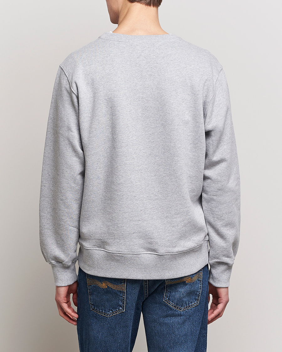 Herr | Tröjor | Nudie Jeans | Frasse Logo Sweatshirt Grey melange