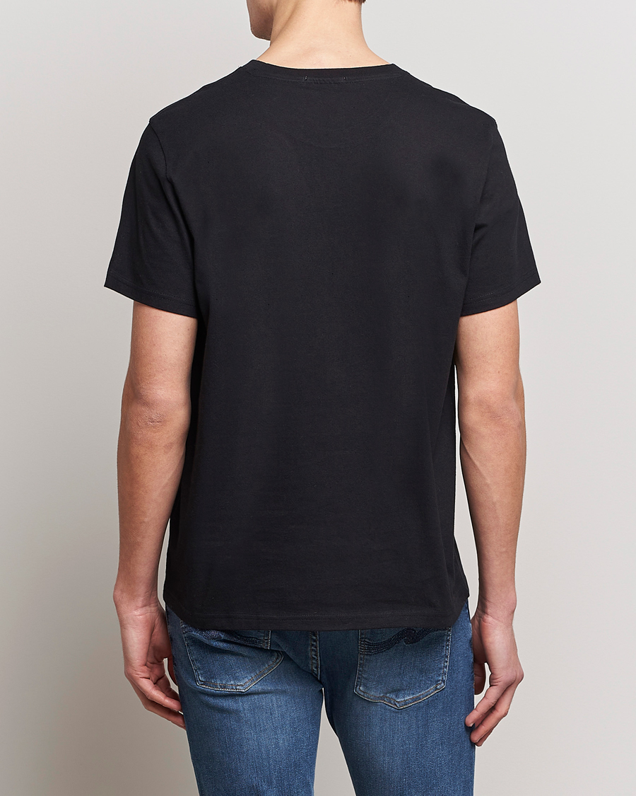 Herr | T-Shirts | Nudie Jeans | Roy Logo Crew Neck Tee Black