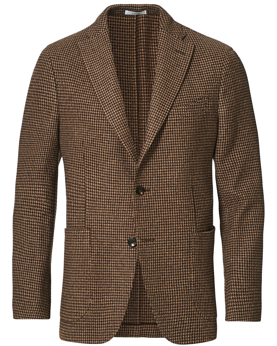 Herr | Kavajer | Boglioli | K Jacket Houndstooth Blazer Brown