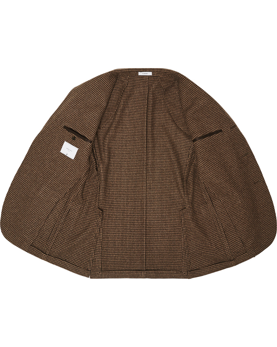 Herr | Kavajer | Boglioli | K Jacket Houndstooth Blazer Brown