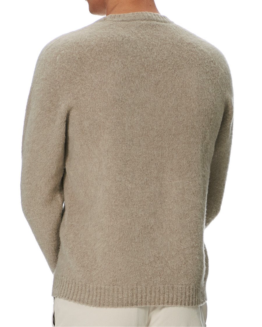 Herr | Tröjor | Boglioli | Brushed Wool/Cashmere Sweater Beige