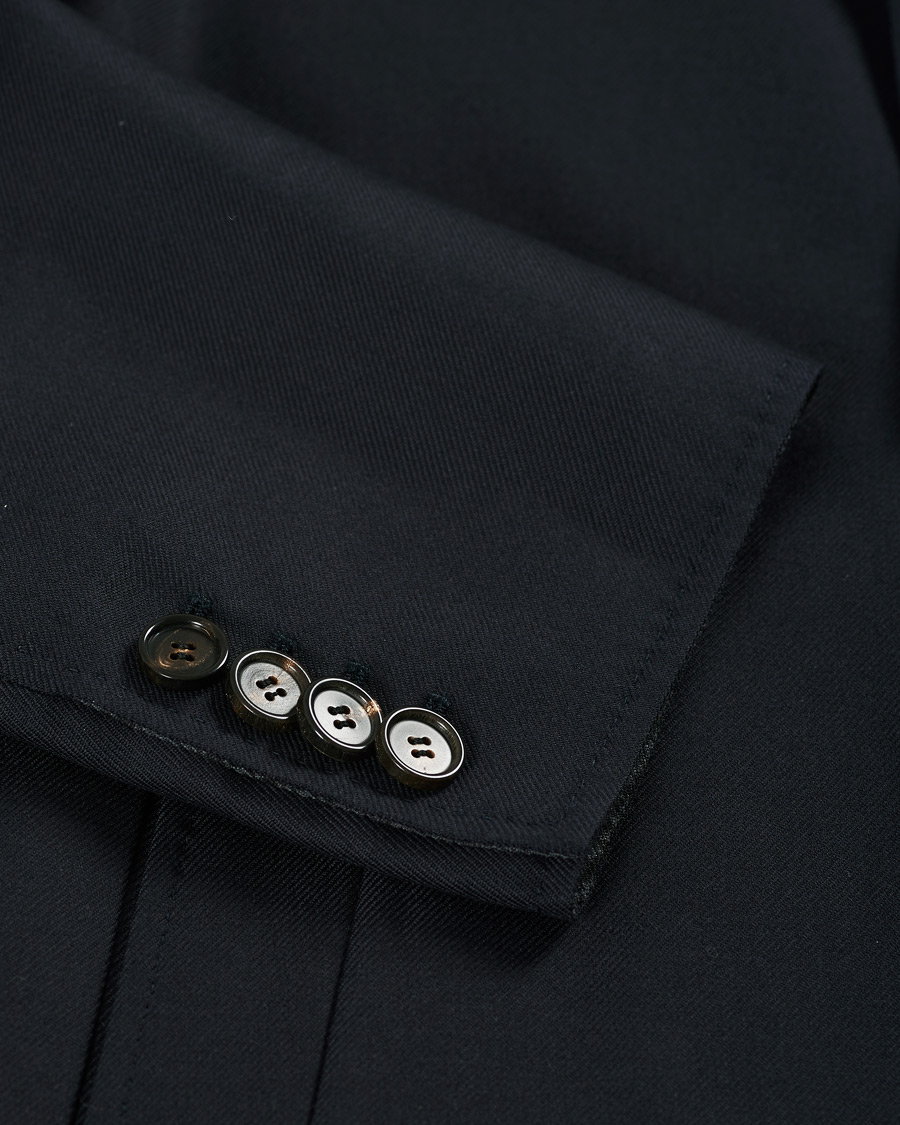 Herr | Jackor | Brioni | Unconstructed Wool Coat Navy