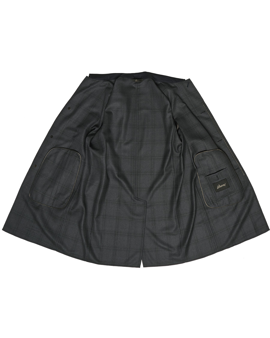 Herr | Jackor | Brioni | Unconstructed Wool Coat Navy