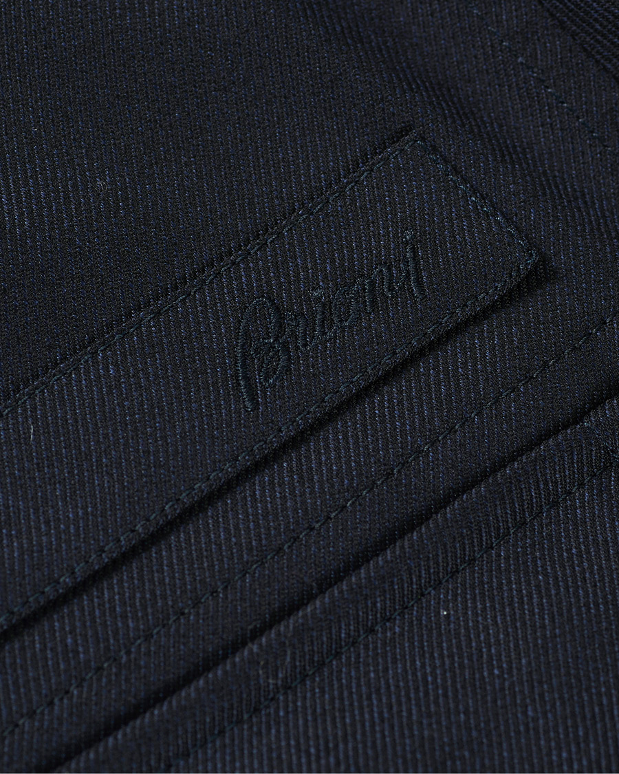 Herr | Jackor | Brioni | Light Wool Sahariana Navy