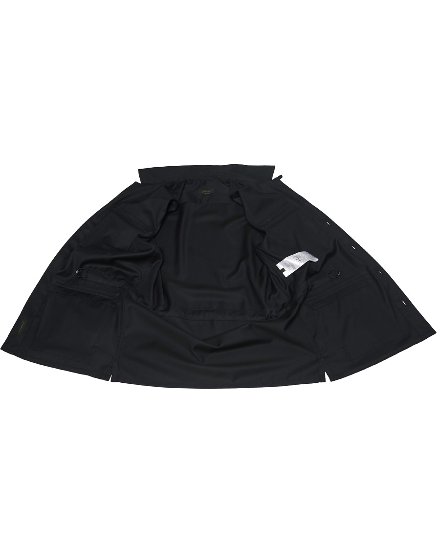 Herr | Jackor | Brioni | Light Wool Sahariana Navy