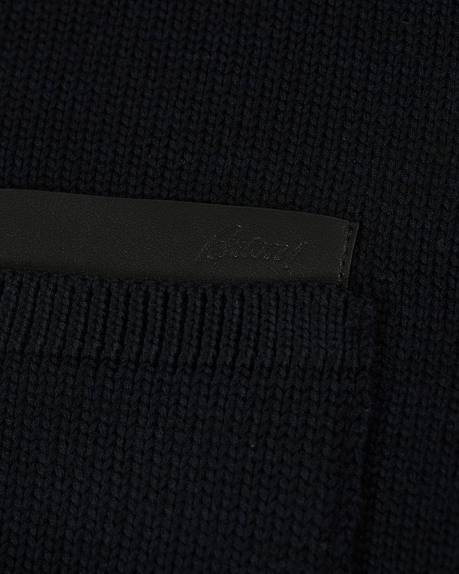 Herr | Tröjor | Brioni | Heavy Wool Cardigan Jacket Navy