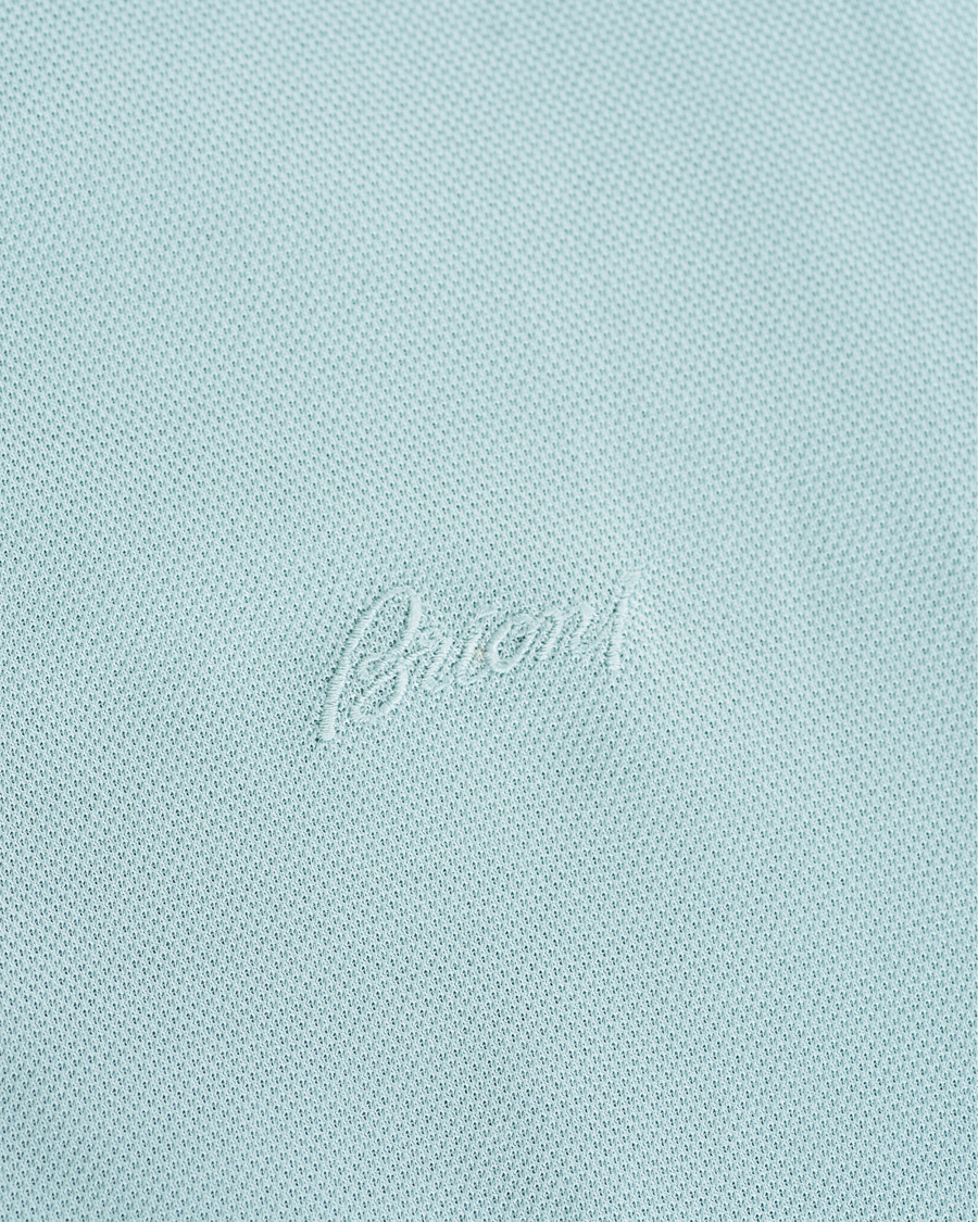 Herr | Pikéer | Brioni | Contrast Placket Polo Piquet Aqua
