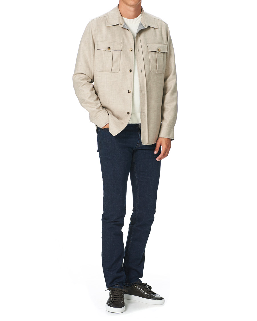 Herr | Jeans | Brioni | Aspen 5 Pocket Stretch Denim Dark Indigo